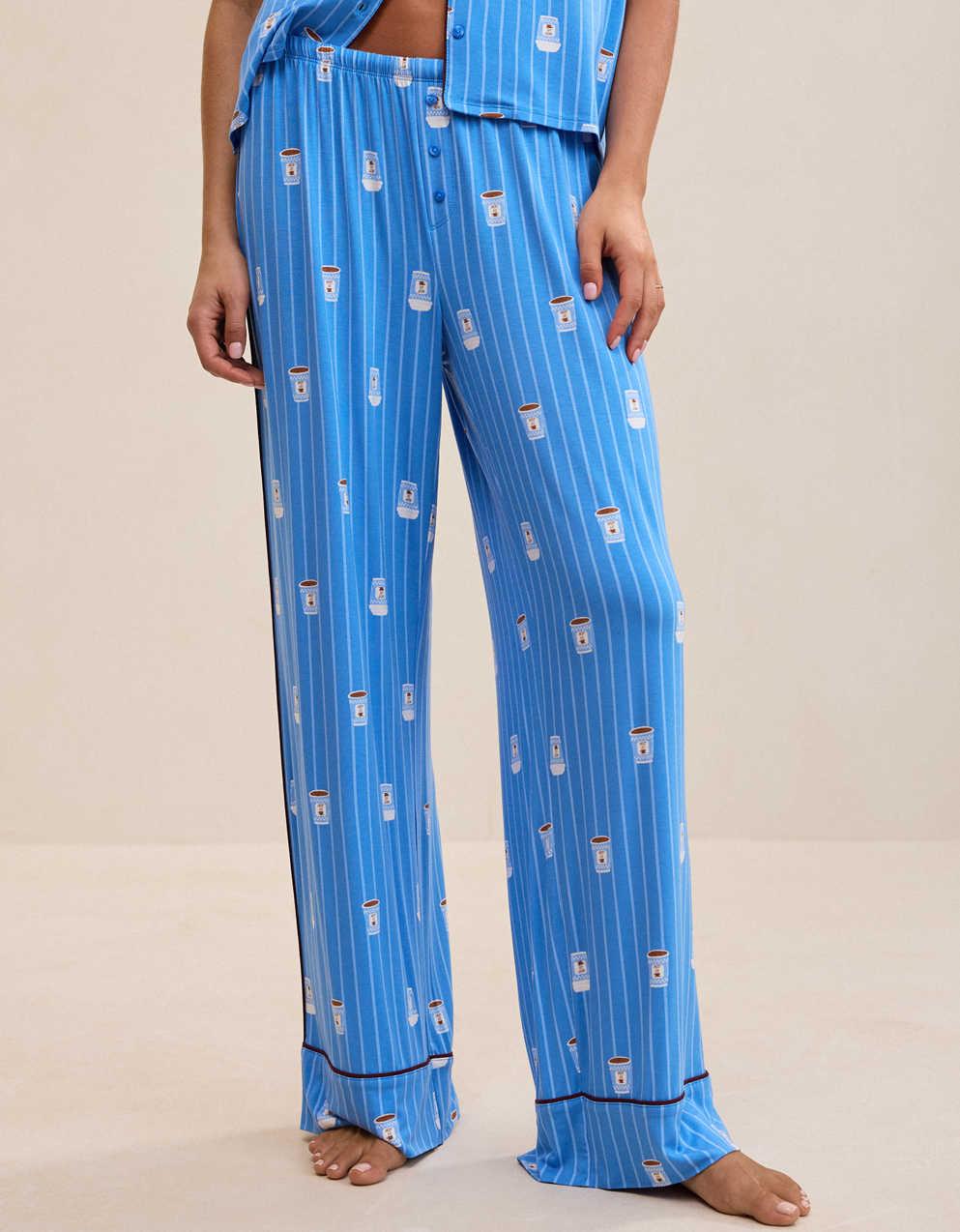 OVERSLEPT by Aerie Real Soft® Piping PJ Pant