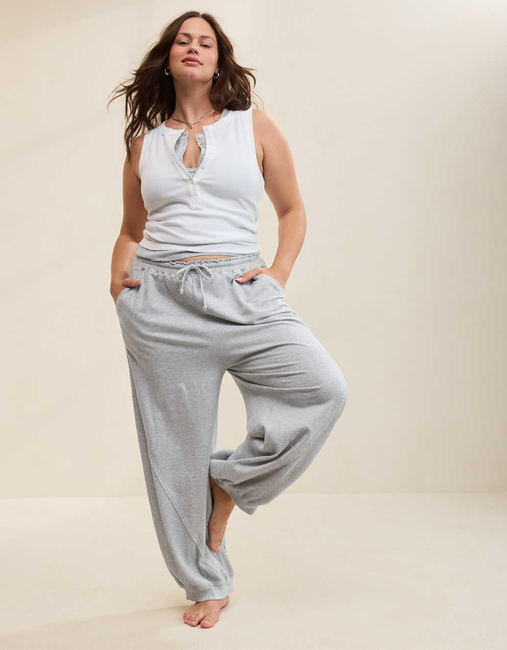 Aerie Unwind Waffle Jogger