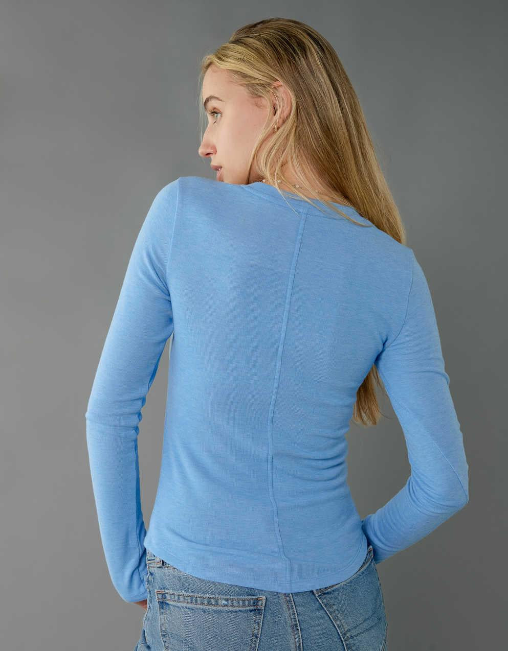AE Long Sleeve Henley T-Shirt