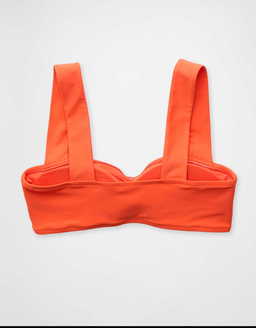 Aerie Ruched Wide Strap Bandeau Bikini Top