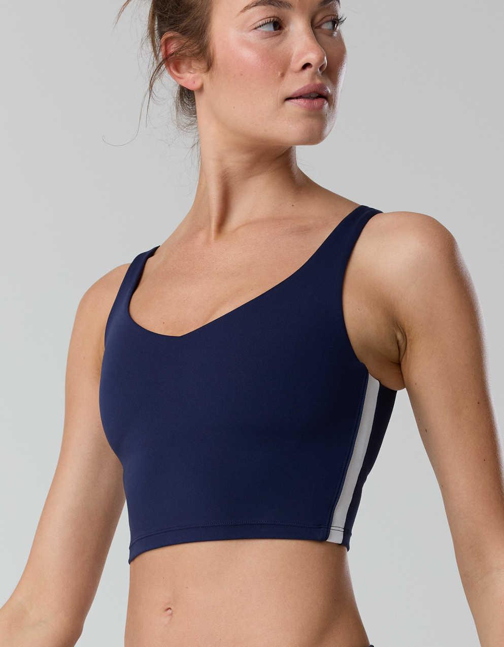 OFFLINE By Aerie Real Me Track Low Key Longline Sports Bra