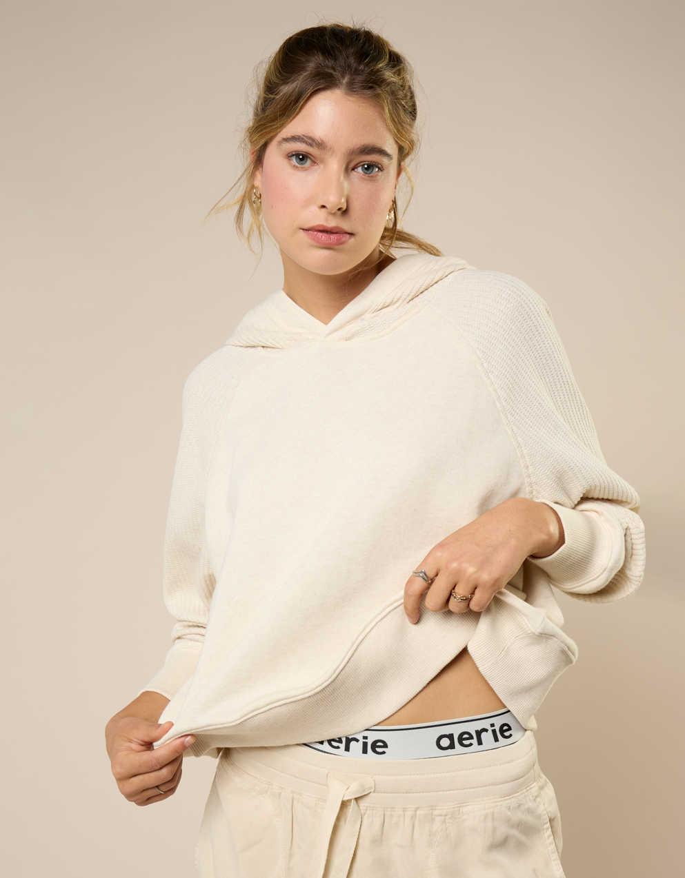 Aerie Essential Waffle Hoodie