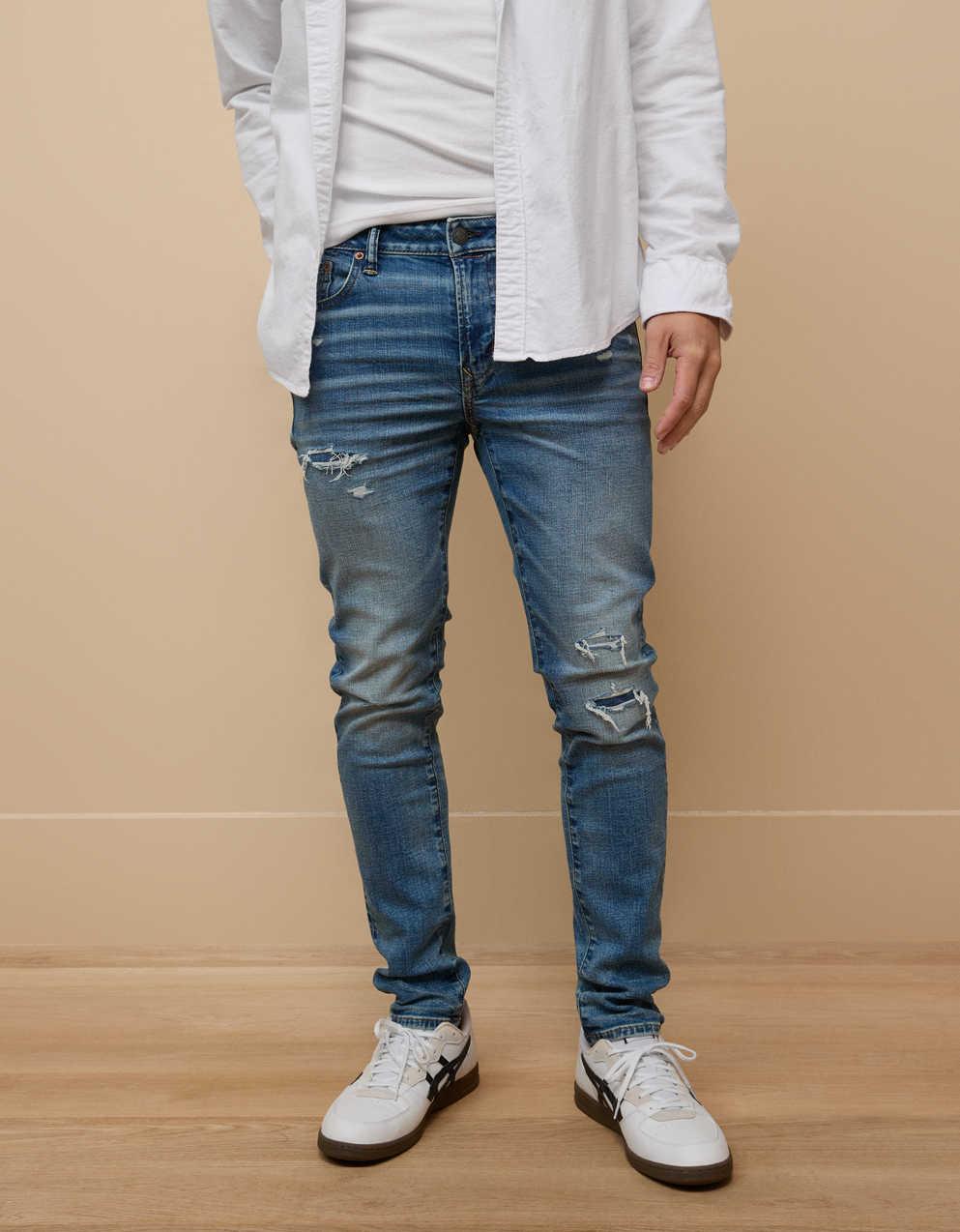 AE Flex+ Ripped Skinny Jean