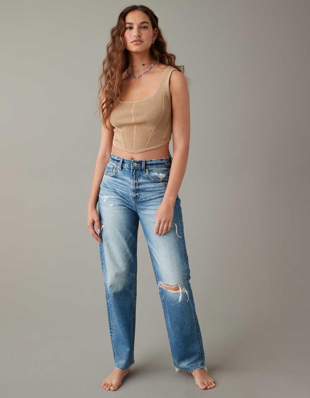 AE Cropped Sweater Tank Top