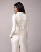 AE Long-Sleeve Plush Polo T-Shirt
