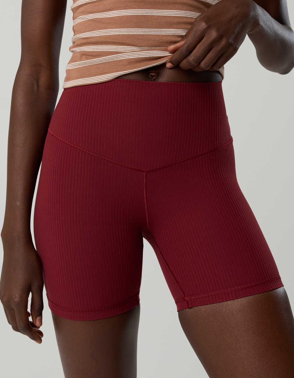 OFFLINE By Aerie Real Me XTRA Ribbed High Waisted 5" Bike Short