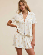 OVERSLEPT by Aerie Real Soft Short Sleeve Pajama Shirt