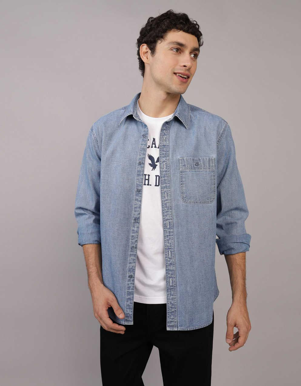 AE Denim Button Up Shirt