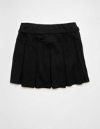 AE It Knit Low-Rise Belted Pleated Skort