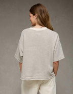 AE Boxy Short-Sleeve Sweatshirt