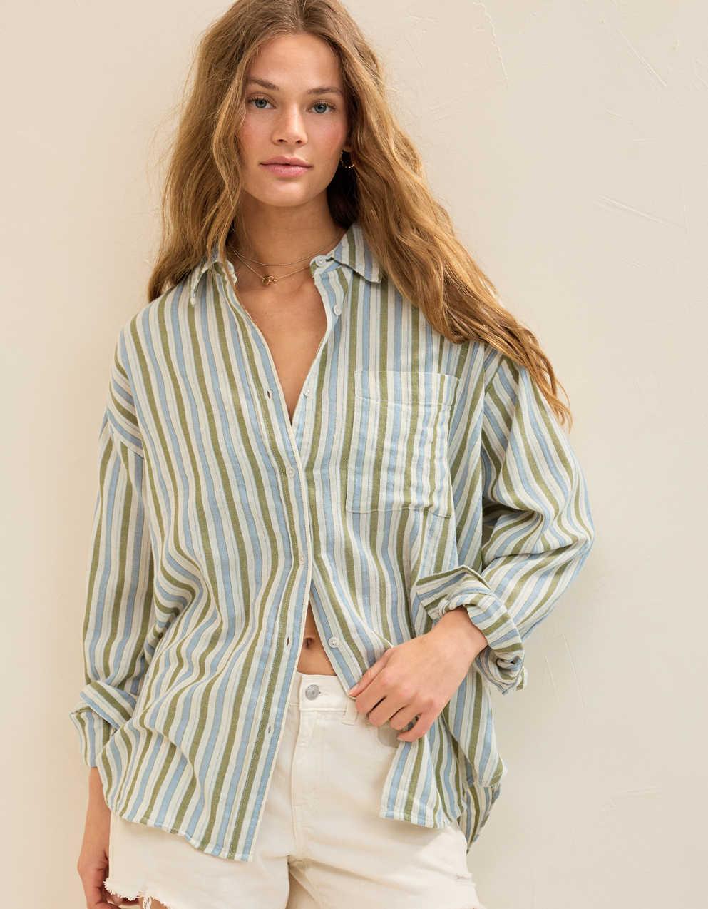 Aerie Day-Off Cover Up Shirt