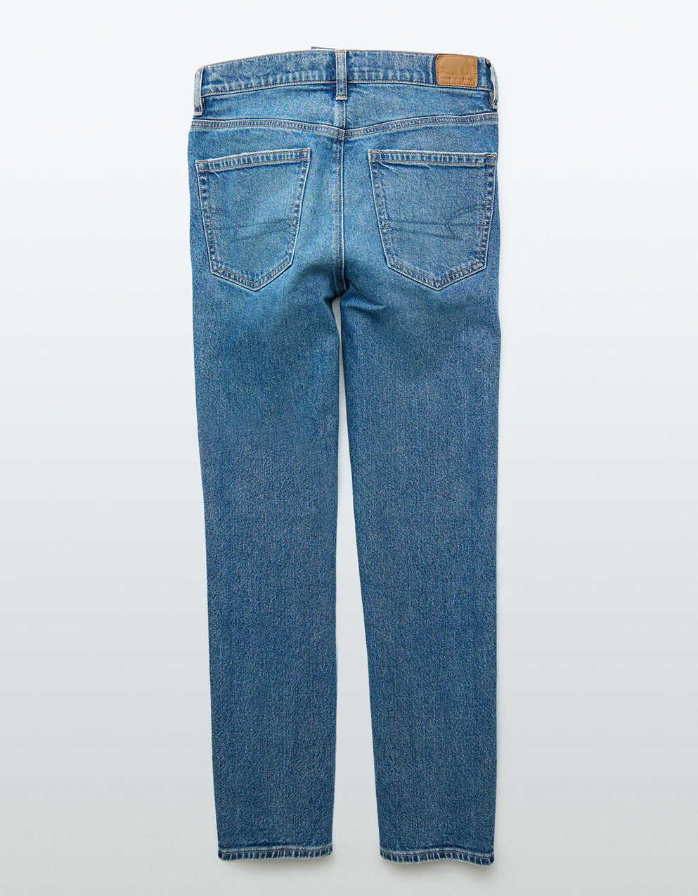 AE Stretch Super High-Waisted Ankle Straight Jean