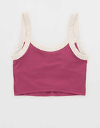 Offline By Aerie Real Me Low Key Ringer Longline Sports Bra