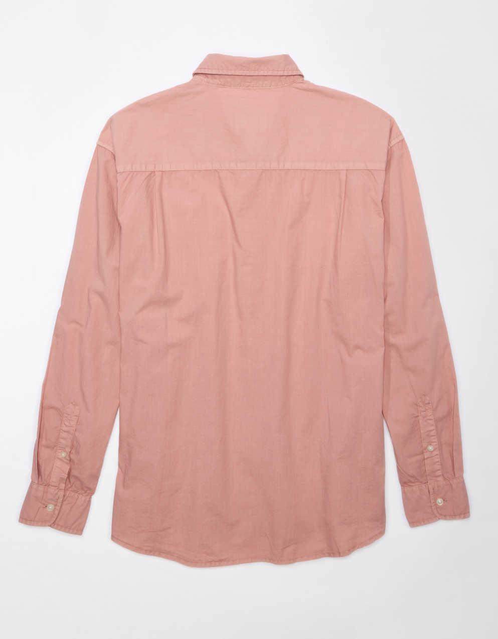 AE Everyday Relaxed Fit Poplin Button-Up Shirt