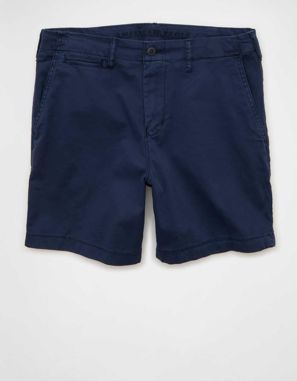 AE 7" Flex Lived-In Khaki Short