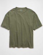 AE Boxy Linen-Blend T-Shirt