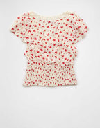 AE Lace Trim Blouse