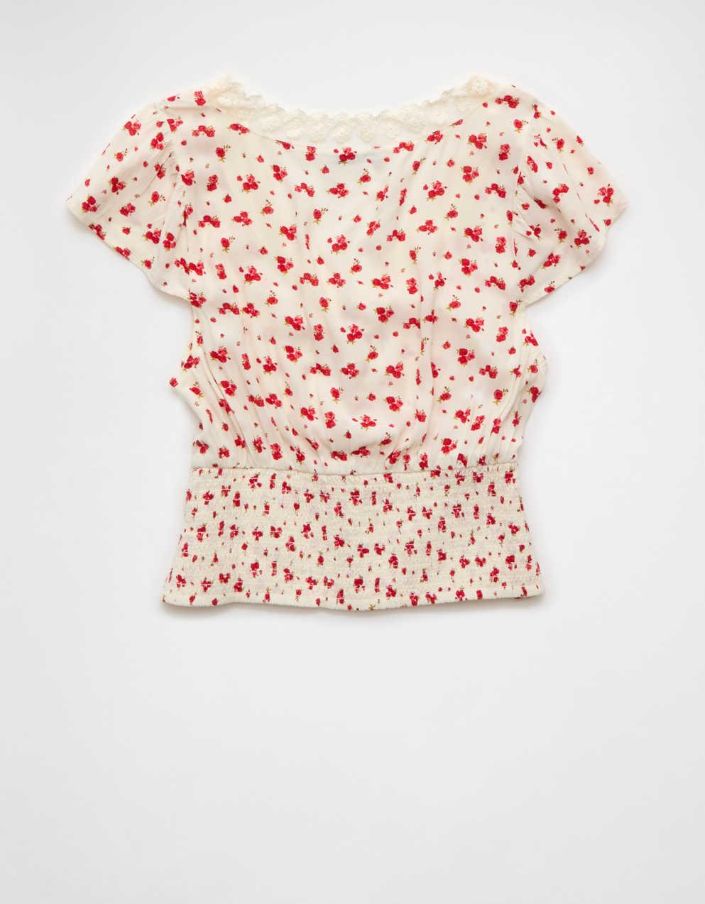 AE Lace Trim Blouse