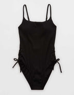 Aerie Ribbed Scoop One Piece Swimsuit