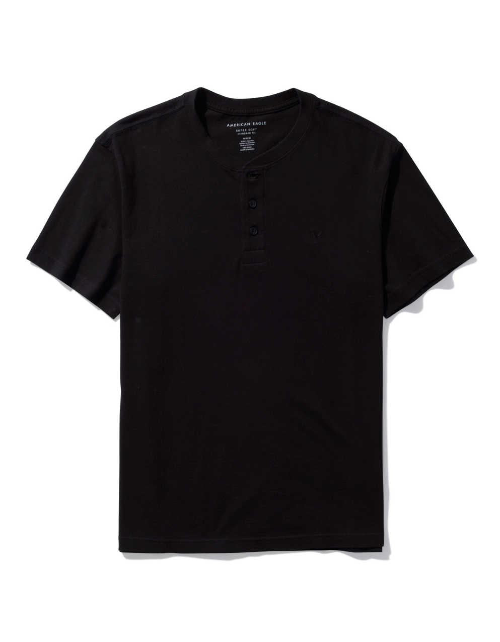 AE Short-Sleeve Henley T-Shirt