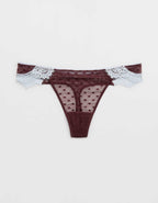Show Off Sheer Happiness Lace Thong Underwear