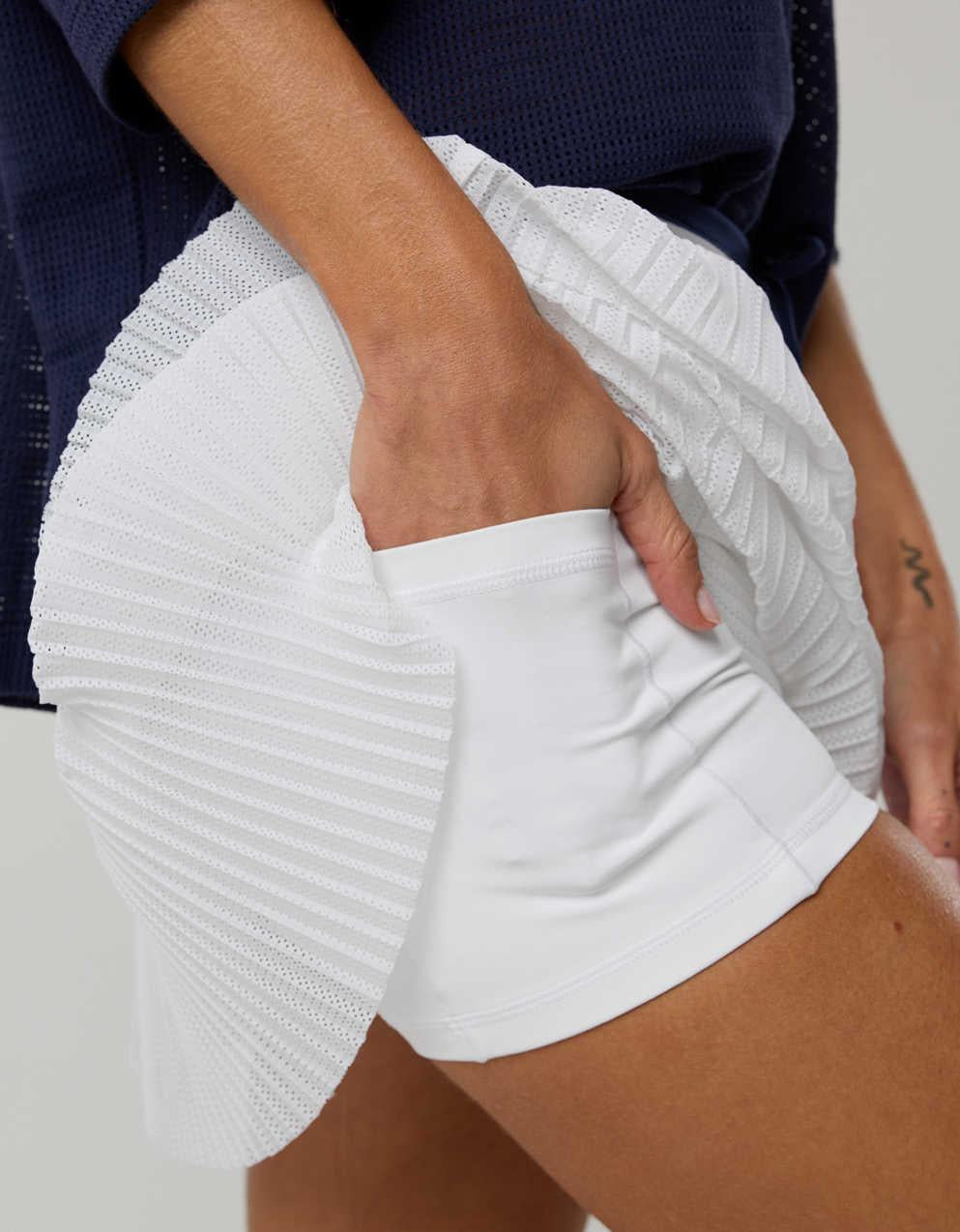 OFFLINE By Aerie Real Me Pleated Mesh Skort