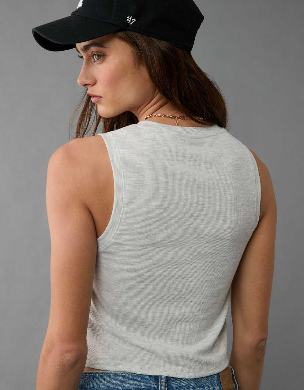 AE Button-Up Tank Top
