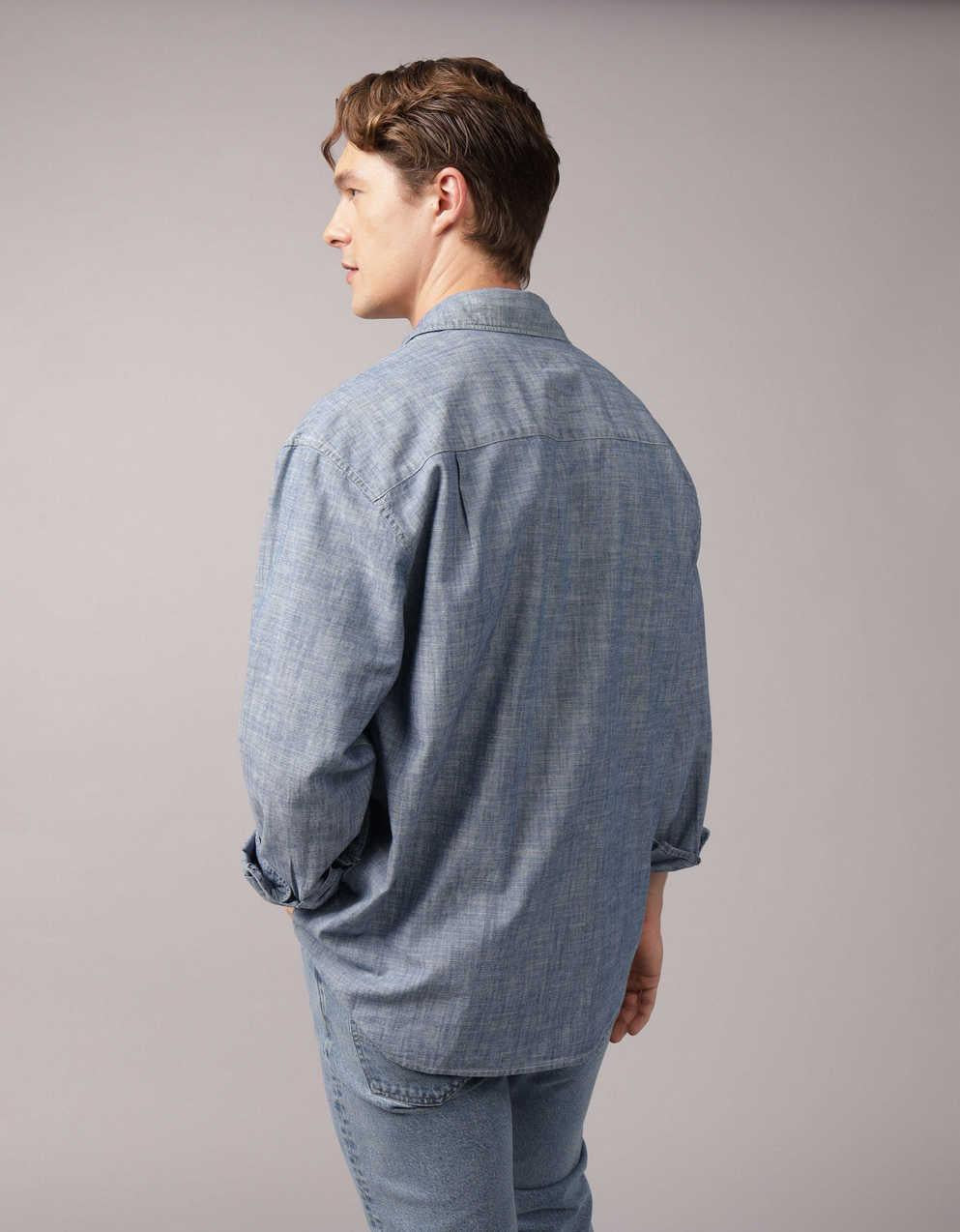 AE Relaxed Fit Denim Shirt