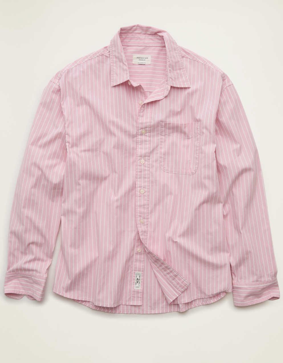 AE Relaxed Fit Poplin Button-Up Shirt