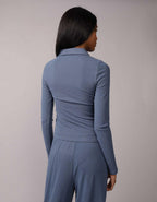 AE Long-Sleeve Plush Polo T-Shirt