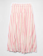AE Linen-Blend Maxi Skirt