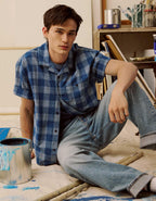 AE Relaxed Fit Camp Collar Button-Up Shirt