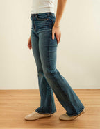 AE Super High-Waisted Embroidered Flare Jean