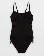 Aerie Ribbed Scoop One Piece Swimsuit
