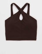 OFFLINE By Aerie Real Me XTRA Criss Cross High Neck Sports Bra