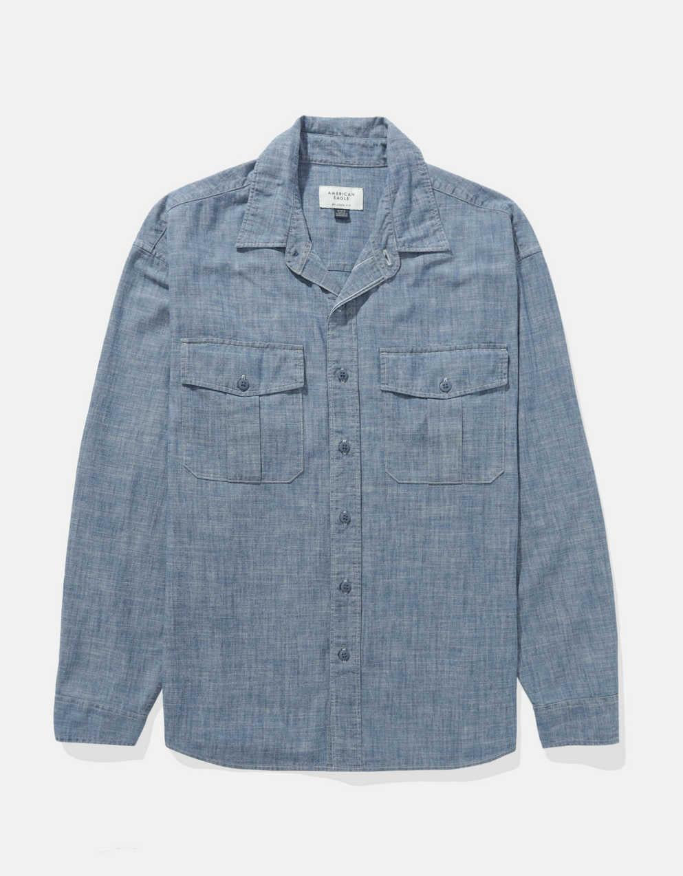AE Relaxed Fit Denim Shirt