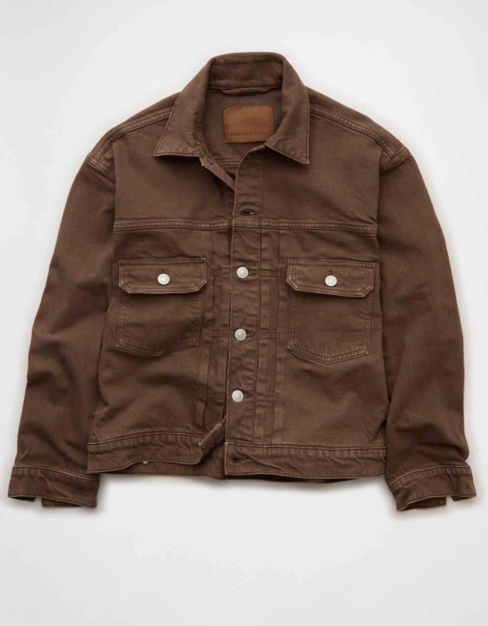 AE Relaxed Fit Denim Trucker Jacket