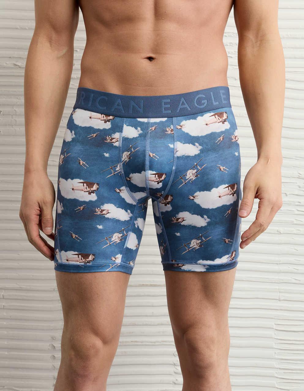 AEO Men's Planes 6" Flex Boxer Brief