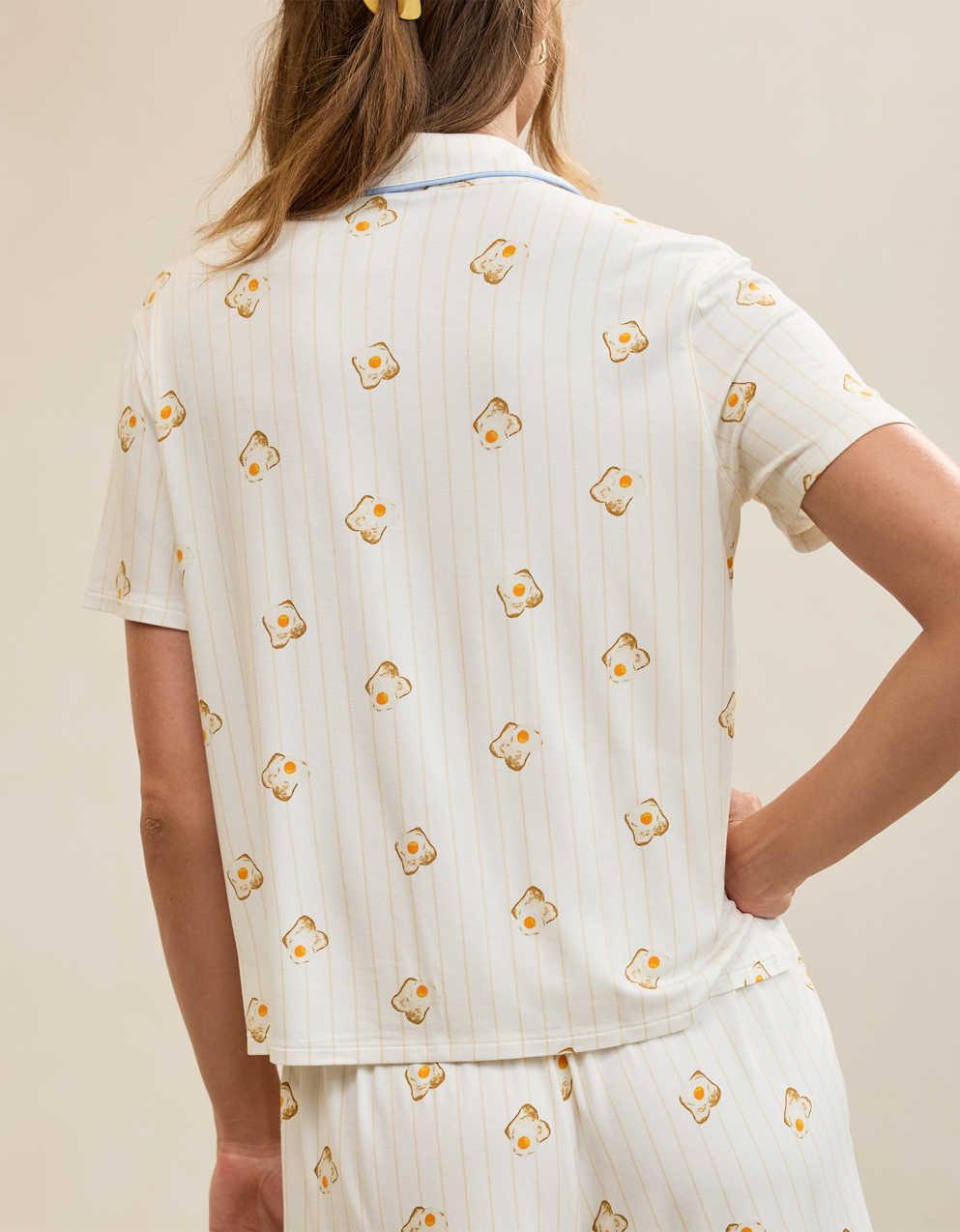 OVERSLEPT by Aerie Real Soft® Short Sleeve Pajama Shirt