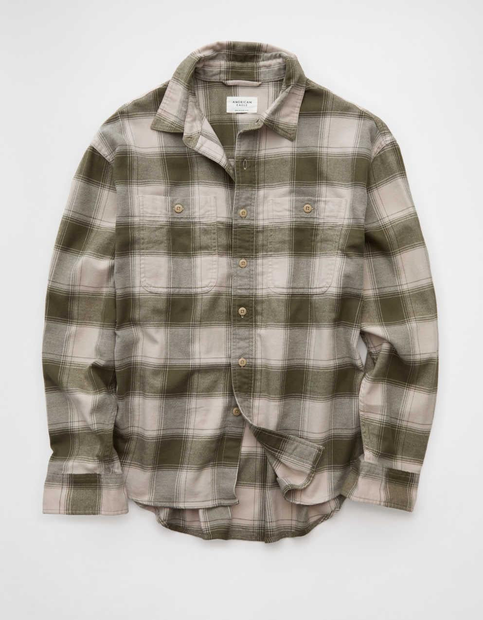 AE Relaxed Fit Everyday Flannel Shirt