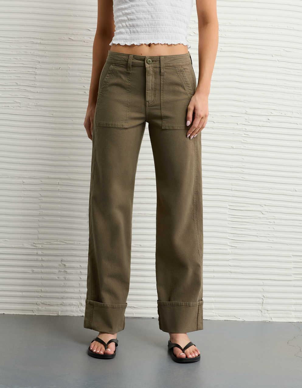 AE Stretch High-Waisted Utility Stovepipe Pant