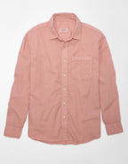 AE Everyday Relaxed Fit Poplin Button-Up Shirt