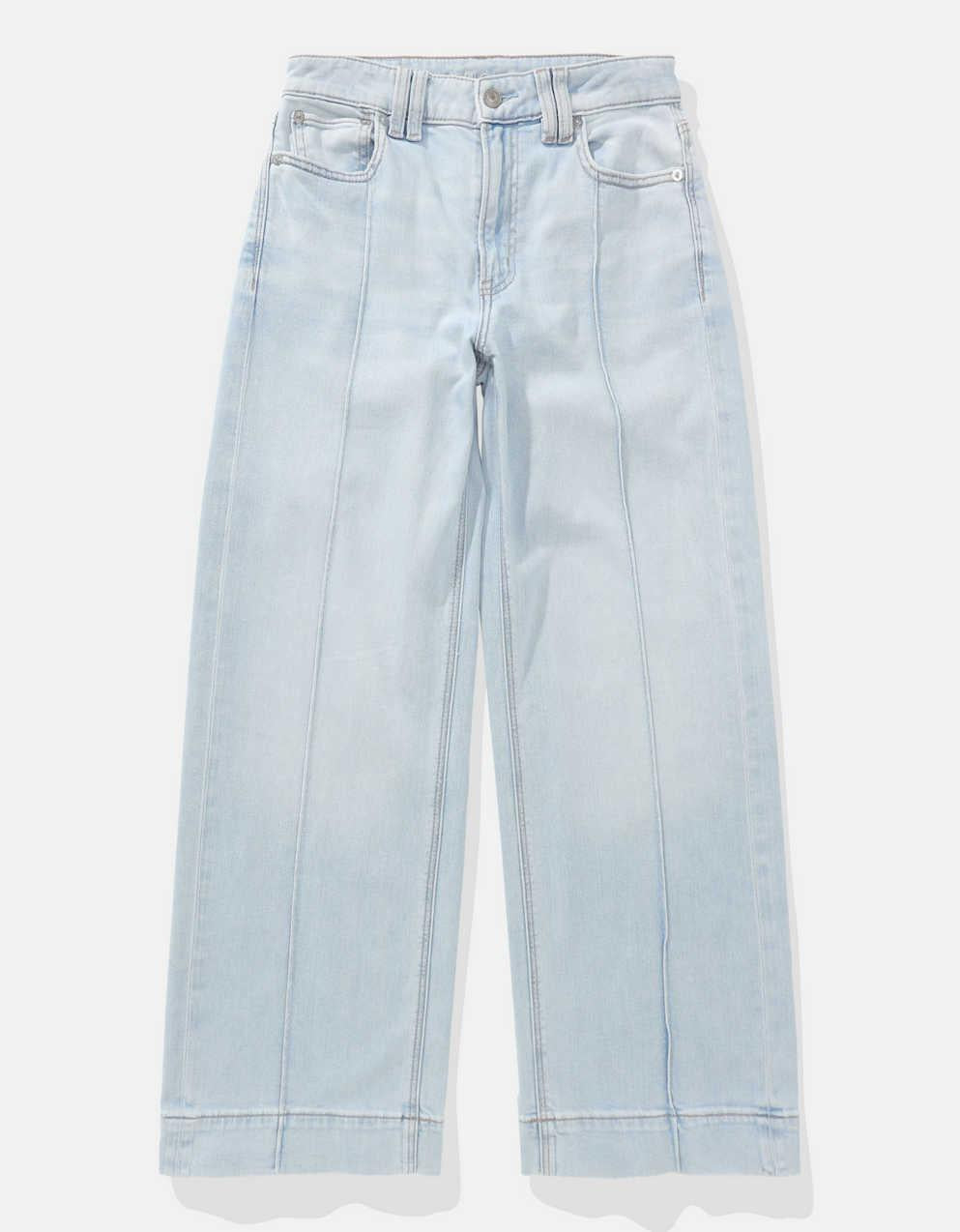 AE Dreamy Drapey Stretch Super High-Waisted Baggy Wide-Leg Jean