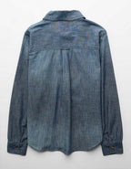 AE Bestie Long-Sleeve Button-Up Shirt