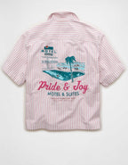 AE Pride Relaxed Fit Oxford Camp Collar Button-Up Shirt