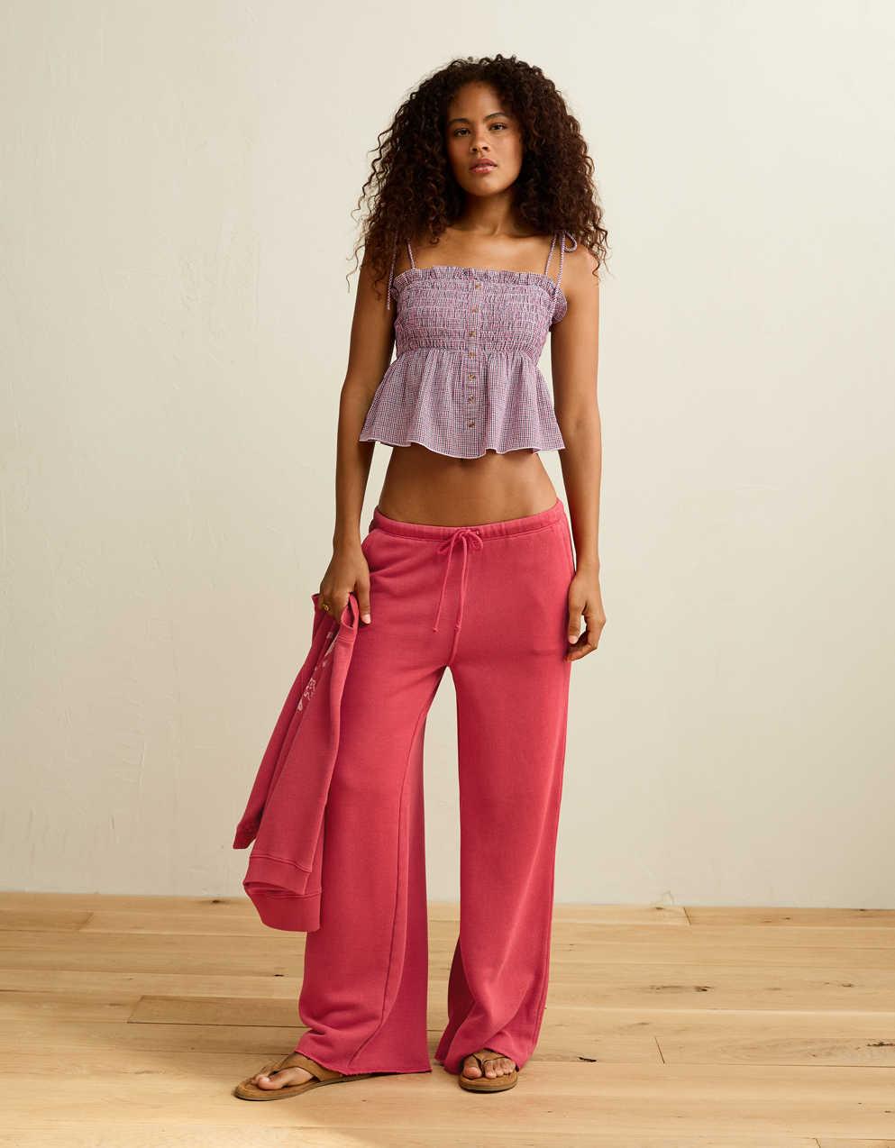 AE Smocked Button-Up Cami