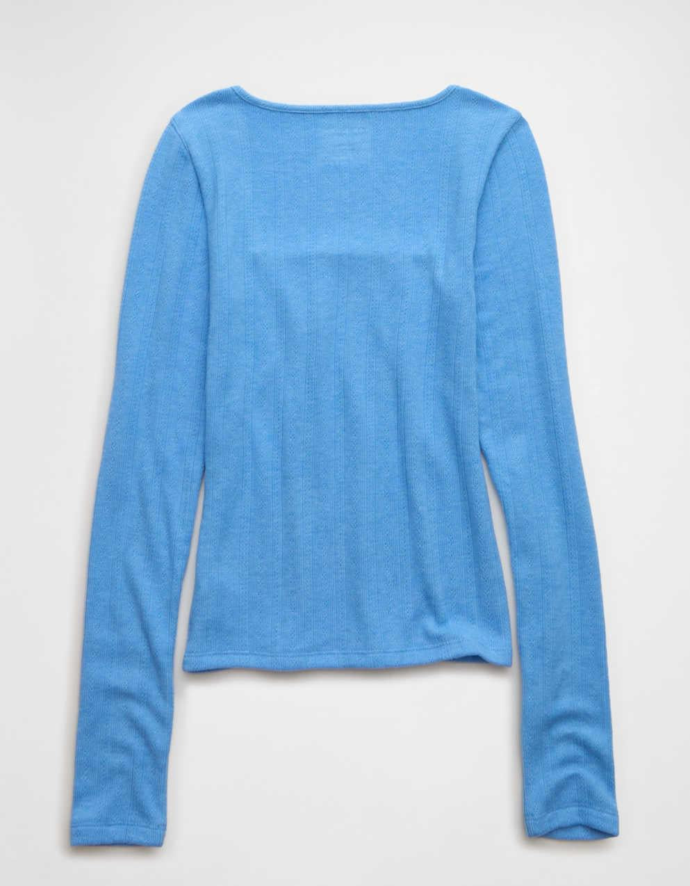 AE Long Sleeve Square Neck T-Shirt