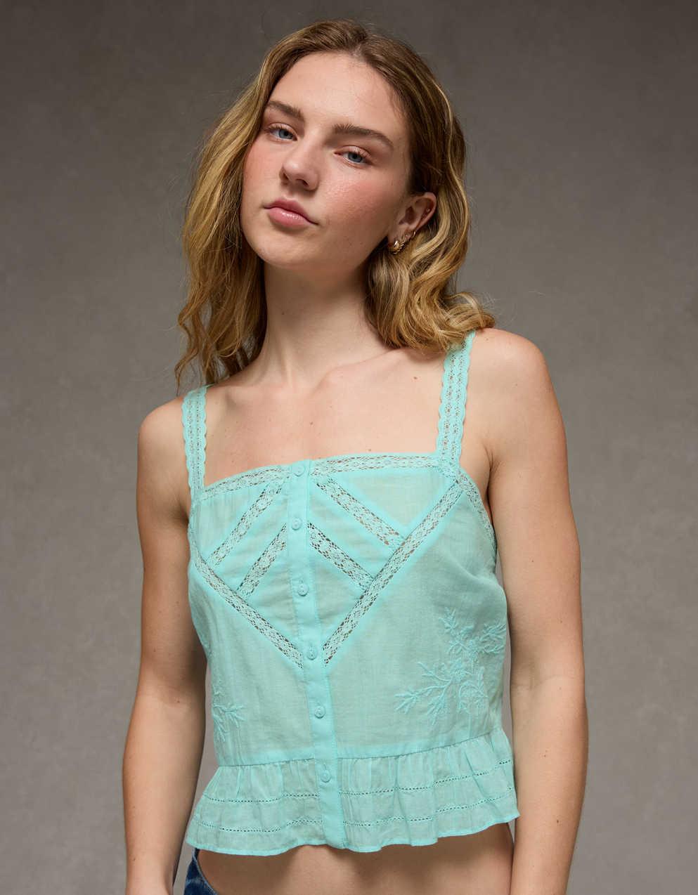 AE Fitted Peplum Cami