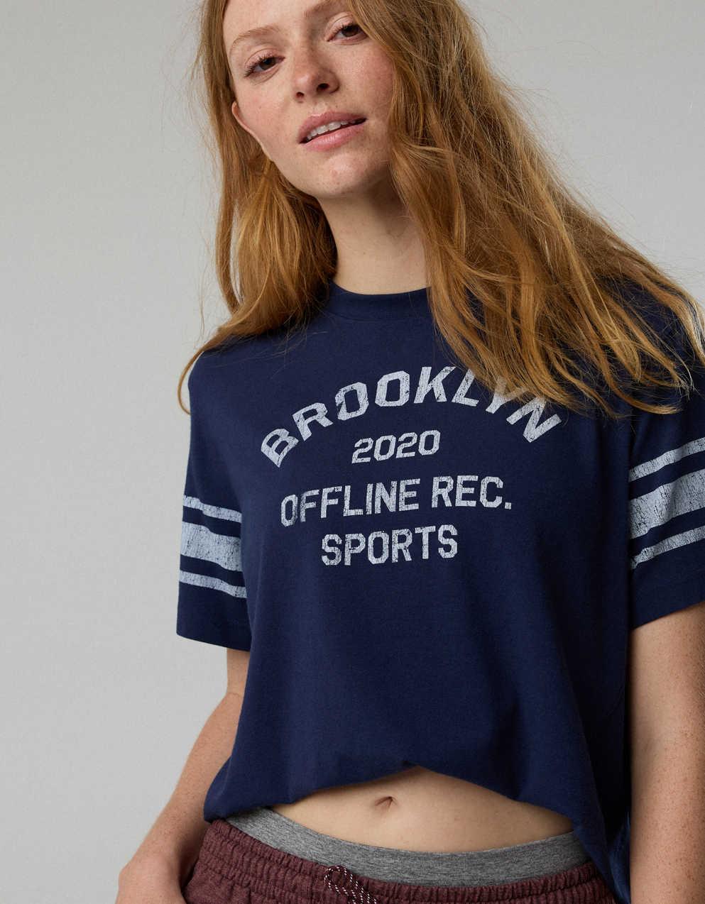 OFFLINE By Aerie Let's Stretch Seamed Boyfriend T-Shirt