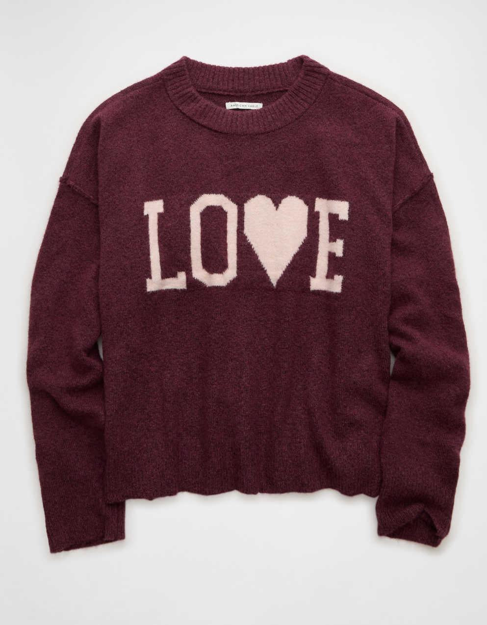 AE Whoa So Soft Valentine's Day Sweater